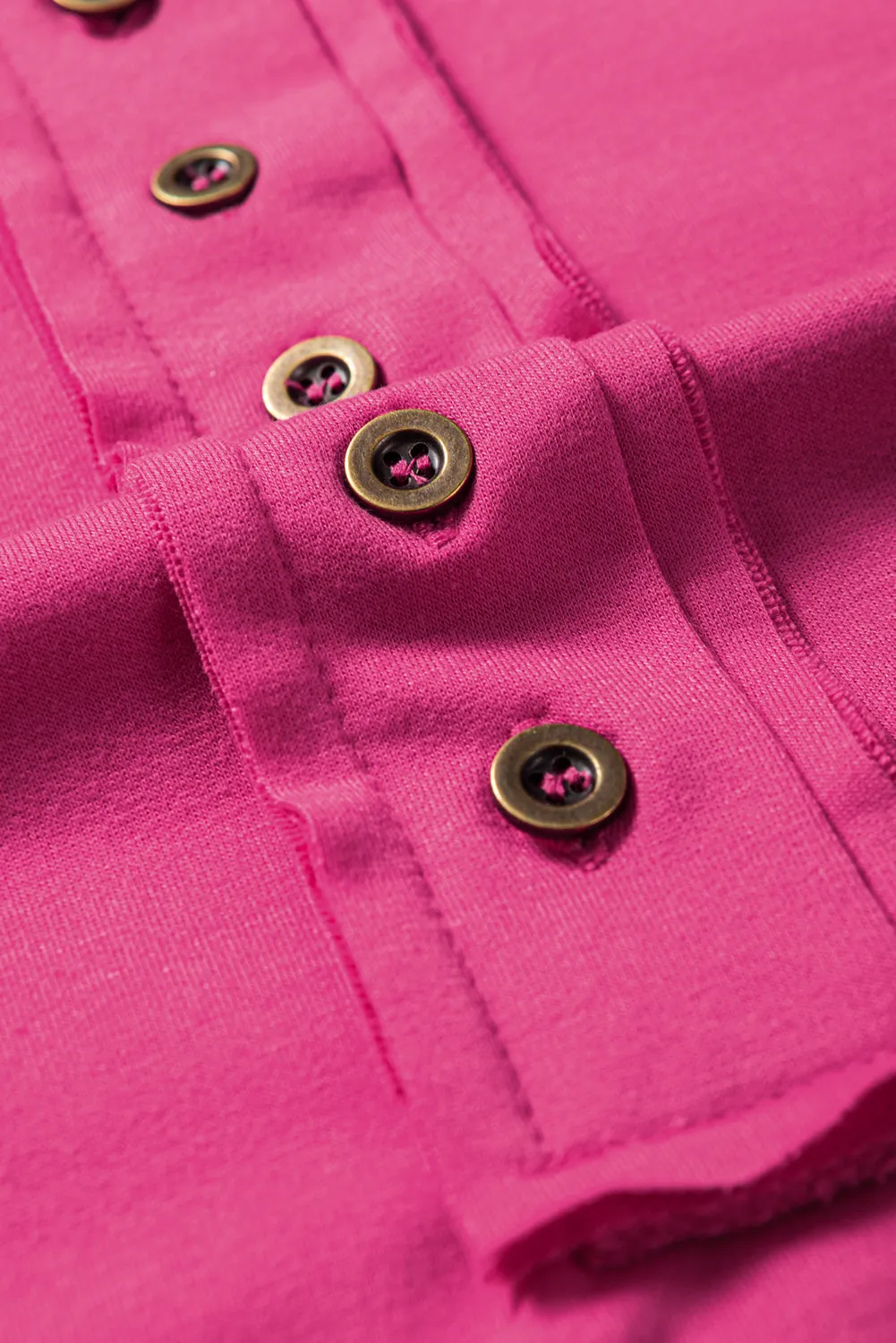 Aliana Exposed Seam Button Neck Wide Sleeve Tunic Top by Threaded Pear sold by Zulily product image thumbnail 5