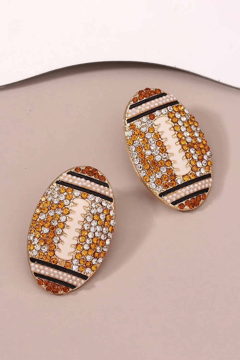 Football Game Day Stud Earrings by Threaded Pear sold by Zulily product image thumbnail 3