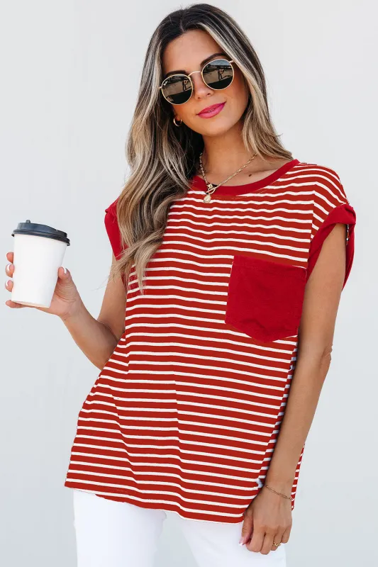 Annika Stripe Round Neck Tank Top by Threaded Pear sold by Zulily