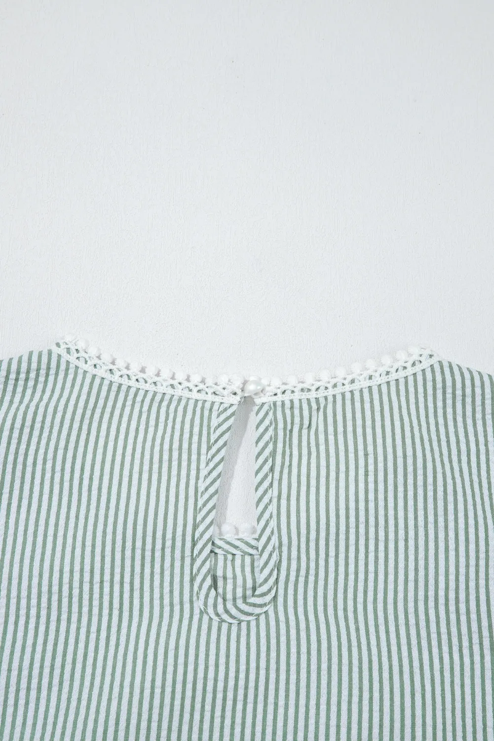 Meredith Stripe Lace Patchwork Crew Neck Tank Top by Threaded Pear sold by Zulily product image thumbnail 3