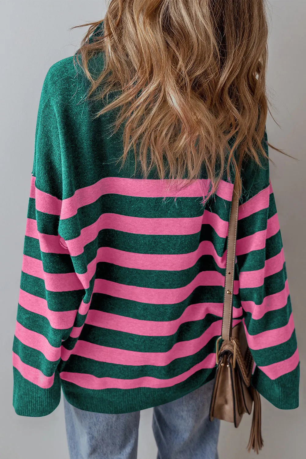 Peyton Collared Quarter Zipper Oversized Sweater by Threaded Pear sold by Zulily product image thumbnail 2