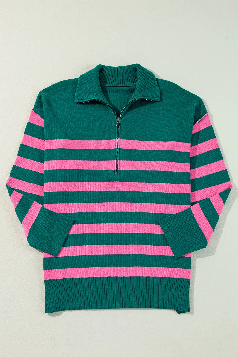 Peyton Collared Quarter Zipper Oversized Sweater by Threaded Pear sold by Zulily product image thumbnail 4