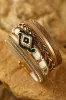 Multicolor Rhinestone Beaded Magnetic Buckle Bracelet by Threaded Pear sold by Zulily
