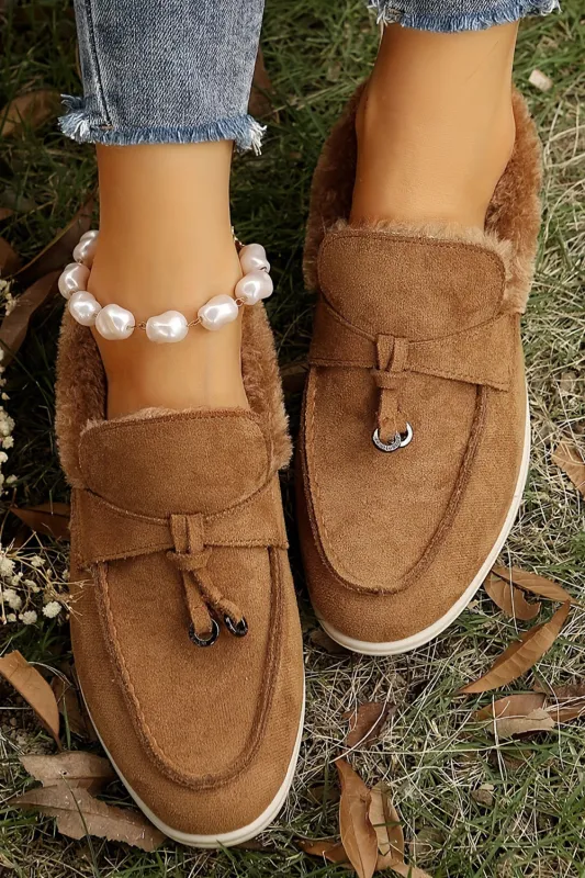 Nyla Furry Lined Slippers by Threaded Pear sold by Zulily