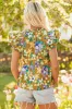 Scout Floral Tiered Flutter Sleeve V Neck Top by Threaded Pear sold by Zulily