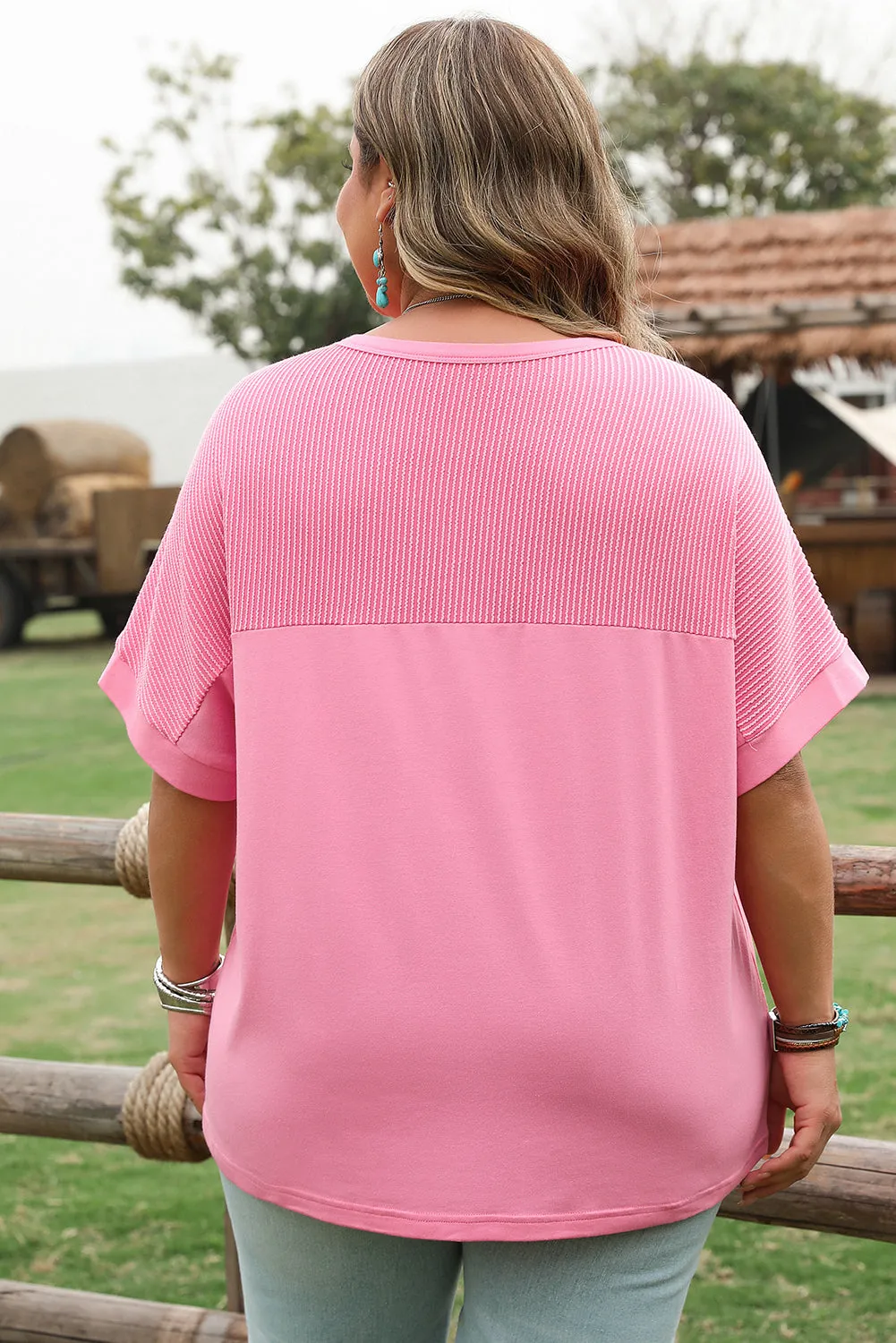 Morgan Plus Size Corded Pocketed Top by Threaded Pear sold by Zulily product image thumbnail 2