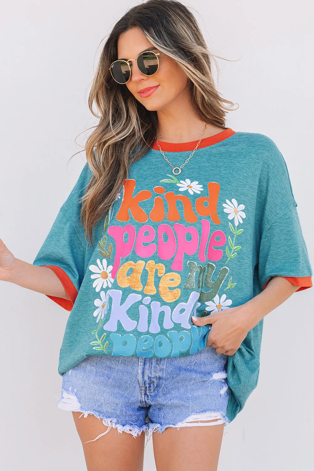 Kind People are My Kind People Tee by Threaded Pear sold by Zulily product image thumbnail 5