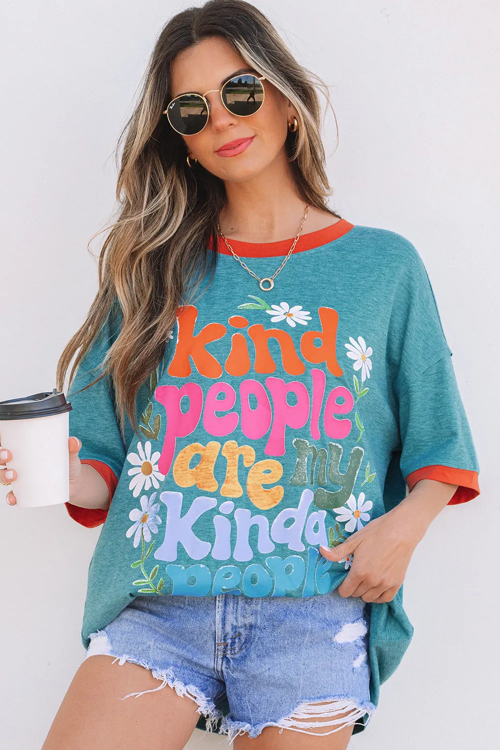 Kind People are My Kind People Tee by Threaded Pear sold by Zulily product image thumbnail 4