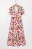Kaitlyn Floral Short Sleeve Maxi Dress by Threaded Pear sold by Zulily