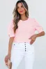 Scarlet Flower Textured Short Sleeve Top by Threaded Pear sold by Zulily