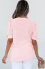 Scarlet Flower Textured Short Sleeve Top by Threaded Pear sold by Zulily