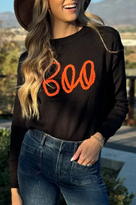 Boo Knitted Ribbed Sweater by Threaded Pear sold by Zulily
