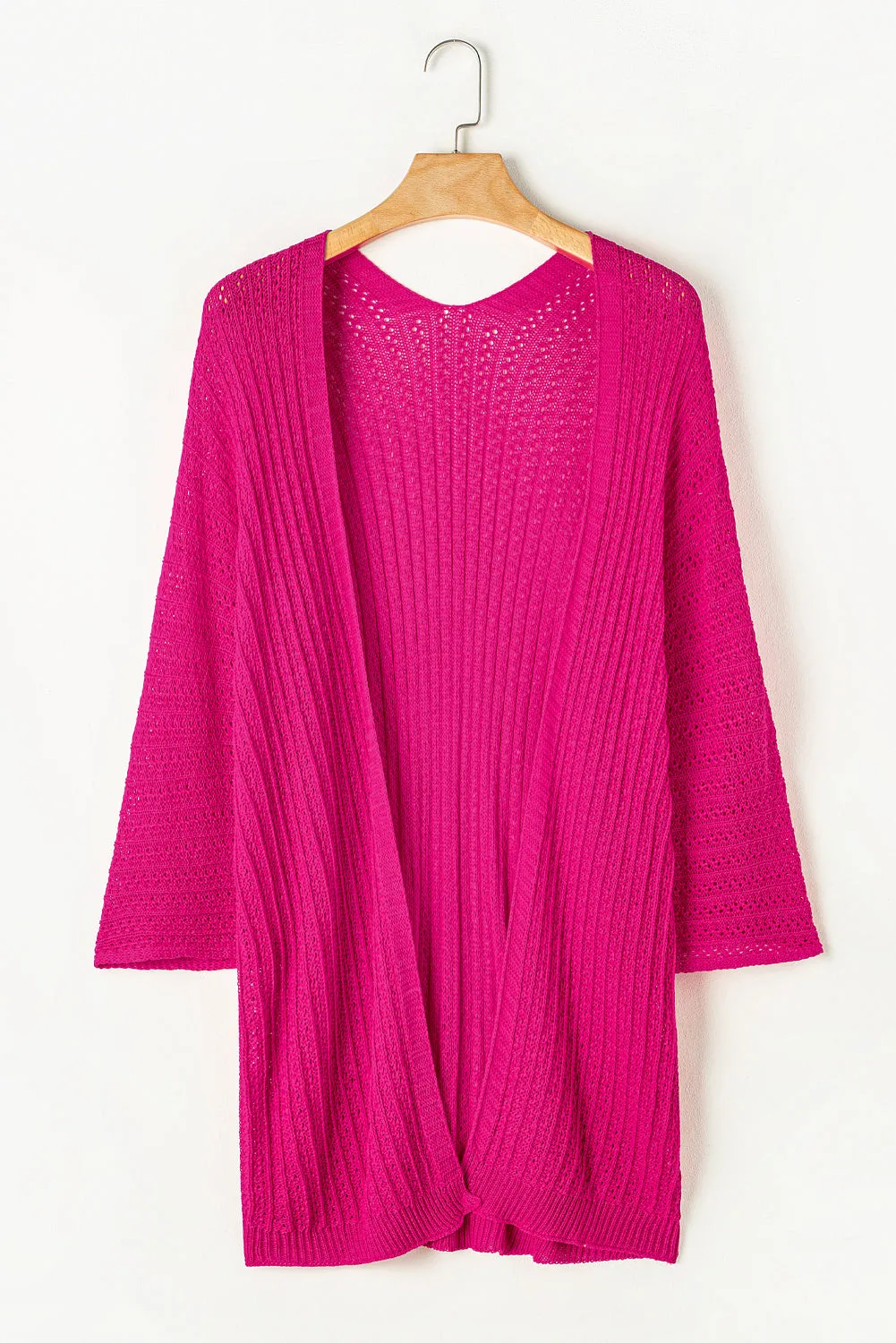 Tiana Knit Kimono Lightweight Cardigan by Threaded Pear sold by Zulily product image thumbnail 4
