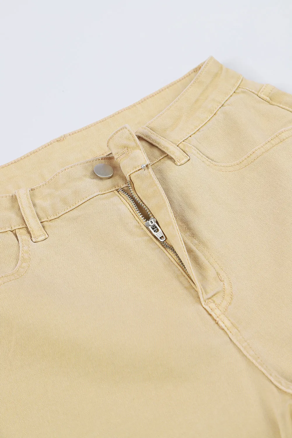Gabriela Raw Edge Mid Waist Flared Jeans by Threaded Pear sold by Zulily product image thumbnail 5