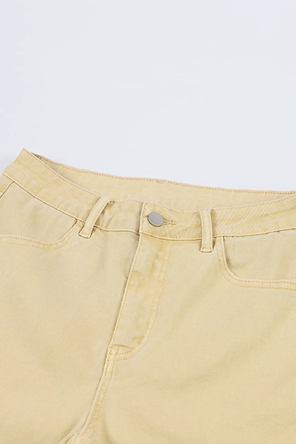 Gabriela Raw Edge Mid Waist Flared Jeans by Threaded Pear sold by Zulily product image thumbnail 4