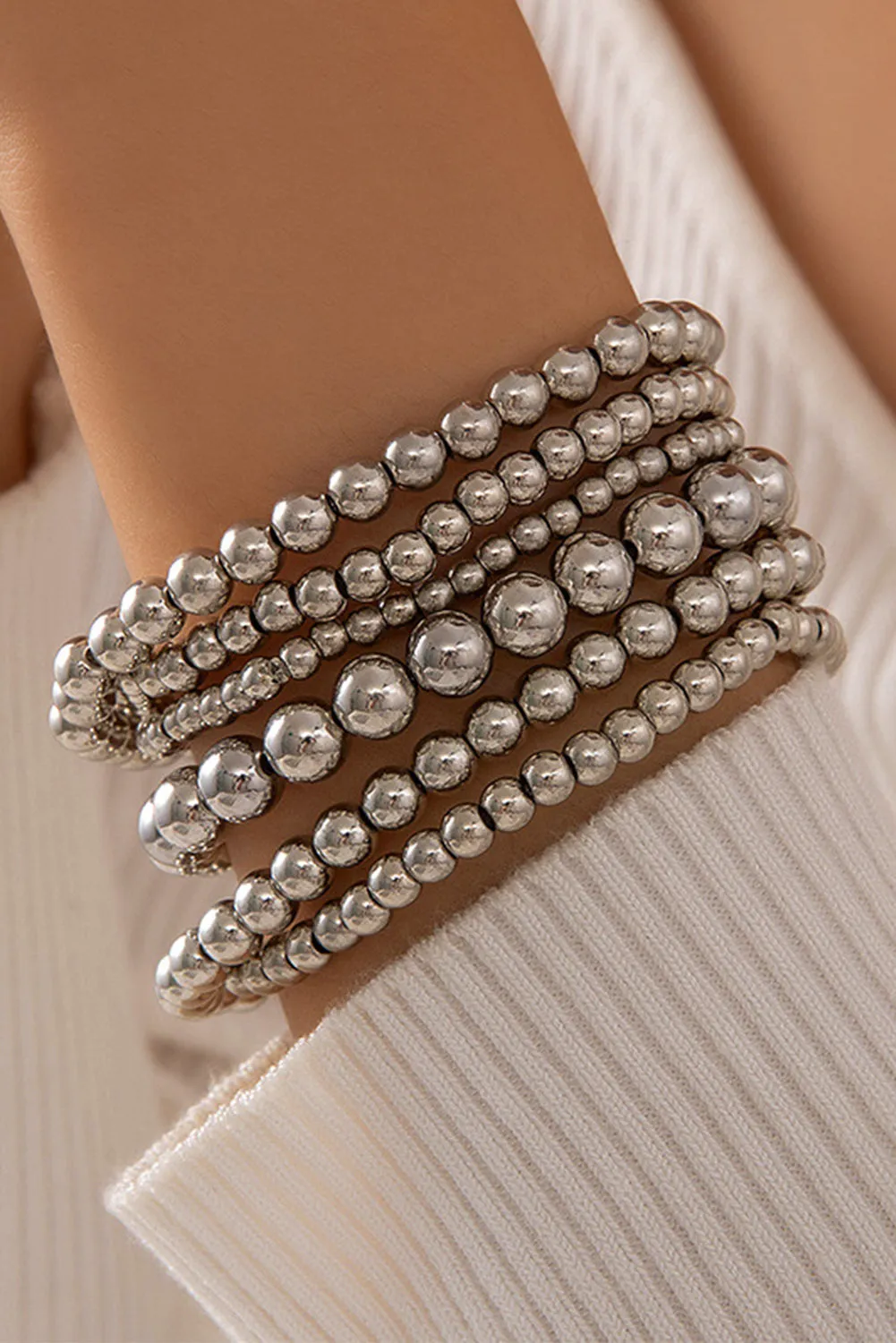 Multi Layered Beaded Bracelet by Threaded Pear sold by Zulily
