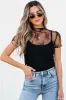 Ensley Sheer Mesh Short Sleeve Blouse by Threaded Pear sold by Zulily