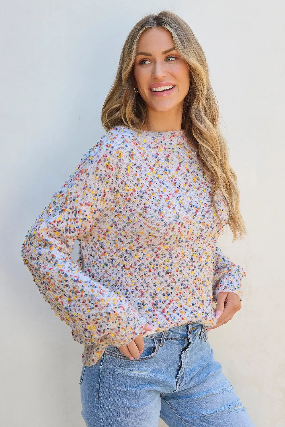 Everly Confetti Sweater by Threaded Pear sold by Zulily product image thumbnail 3