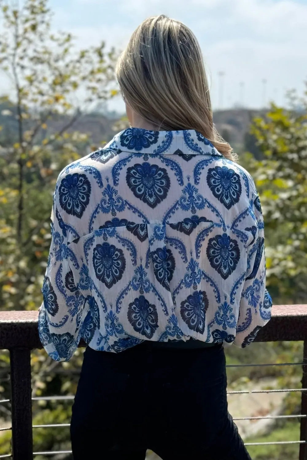 Mila Pattern Button Top by Threaded Pear sold by Zulily product image thumbnail 2