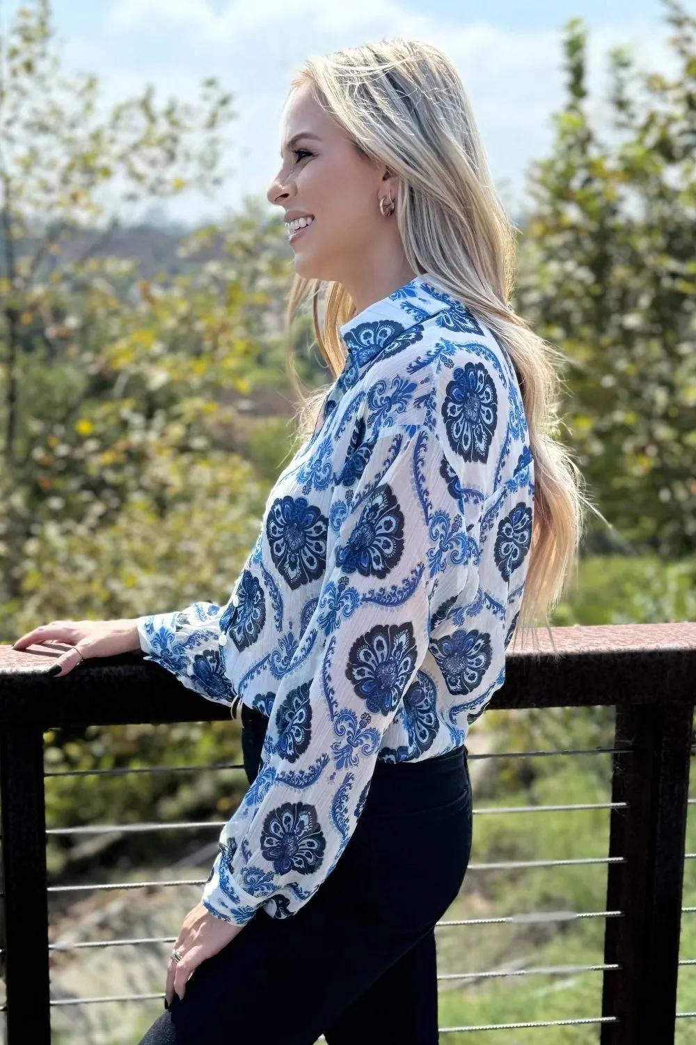 Mila Pattern Button Top by Threaded Pear sold by Zulily product image thumbnail 4
