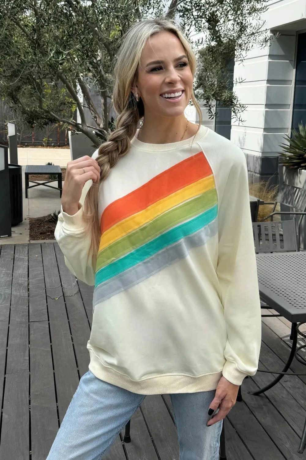 Penelope Striped Pullover Sweatshirt by Threaded Pear sold by Zulily product image thumbnail 3