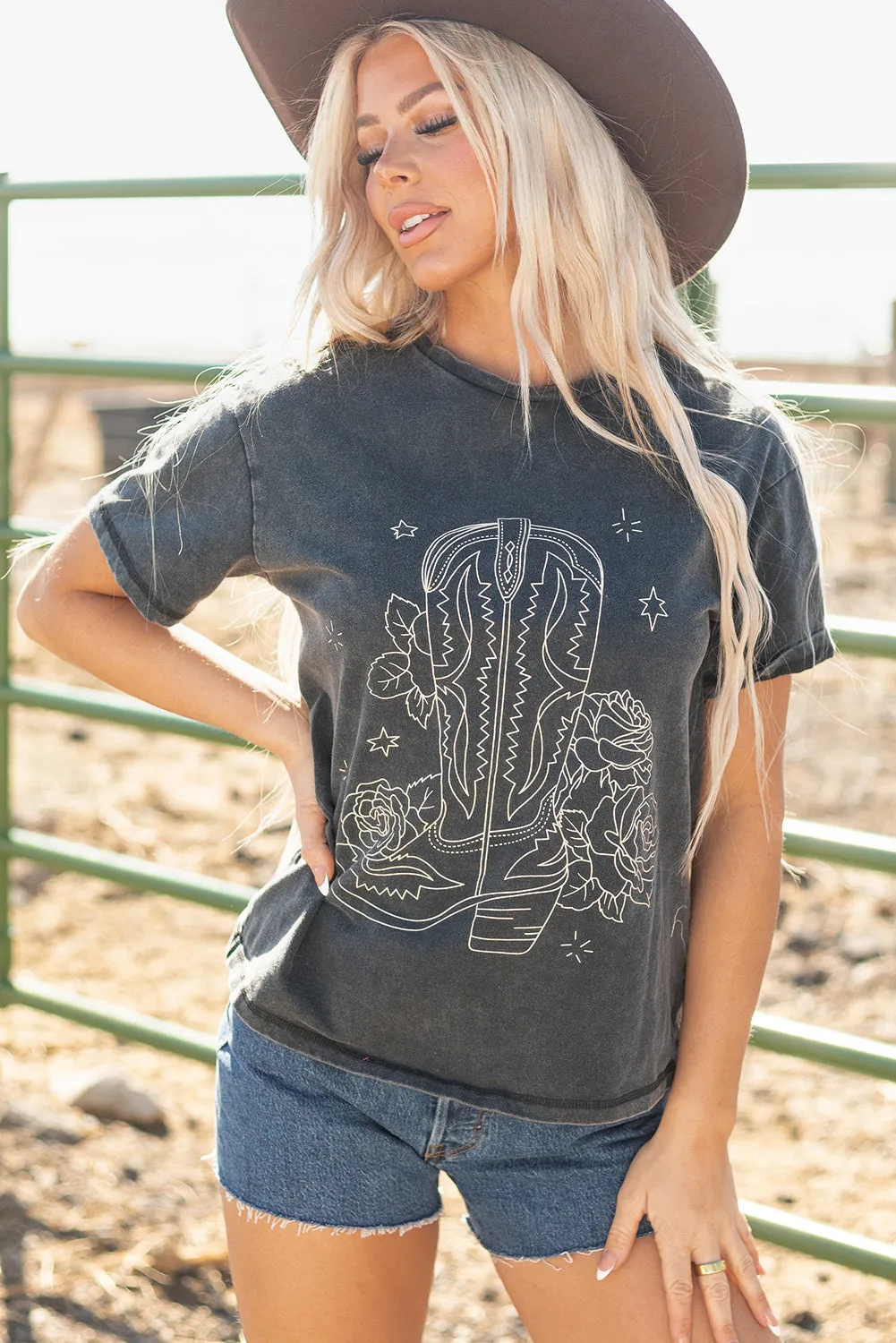 Western Cowboy Boots Tee by Threaded Pear sold by Zulily product image thumbnail 5