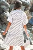 Jaycee Floral Neck Tie Ruffled Dress by Threaded Pear sold by Zulily