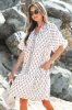 Jaycee Floral Neck Tie Ruffled Dress by Threaded Pear sold by Zulily