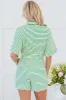 Annabelle Stripe Buttoned & Tie Romper by Threaded Pear sold by Zulily