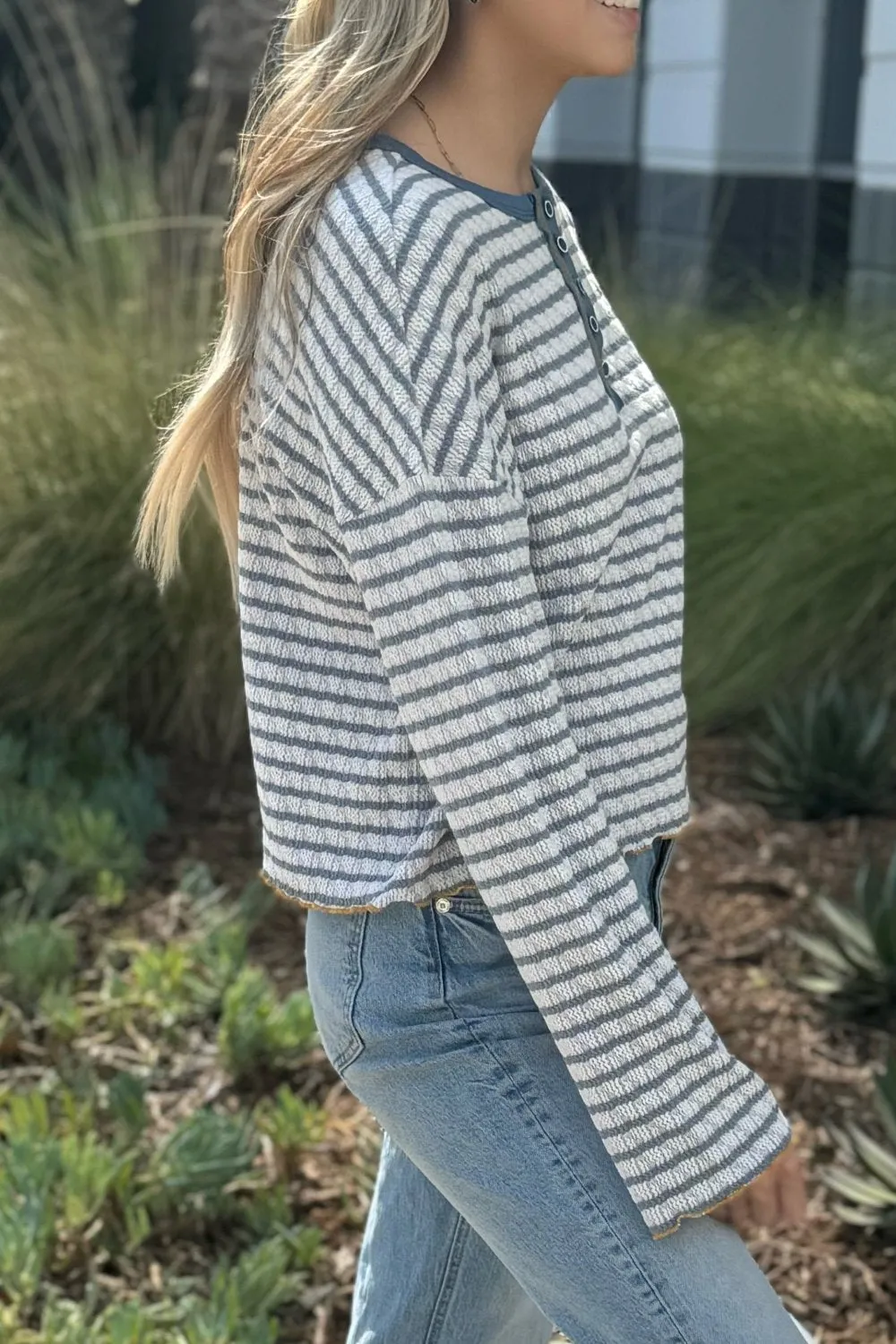 Victoria Henley Top by Threaded Pear sold by Zulily product image thumbnail 5