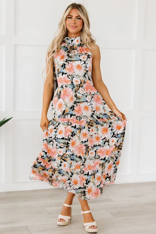 Clementine Floral Print Ruffled Maxi Dress by Threaded Pear sold by Zulily