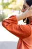 June Swiss Dot Balloon Sleeve Loose Blouse by Threaded Pear sold by Zulily
