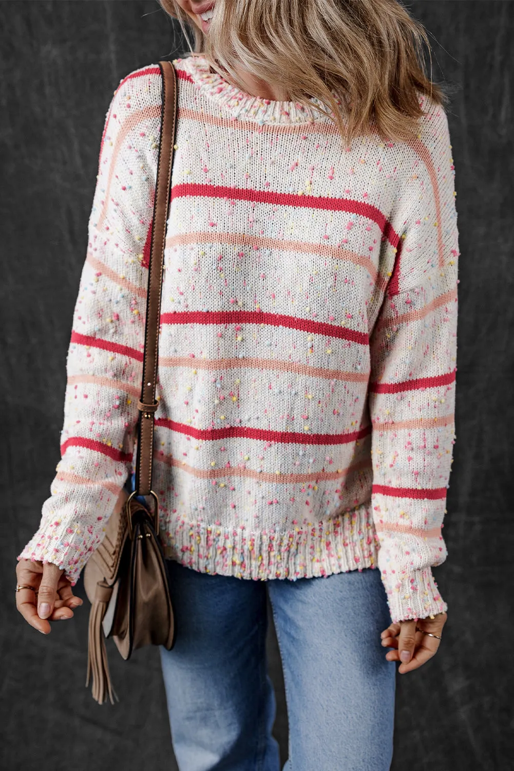 Ruthie Striped Confetti Knit Sweater by Threaded Pear sold by Zulily product image thumbnail 3