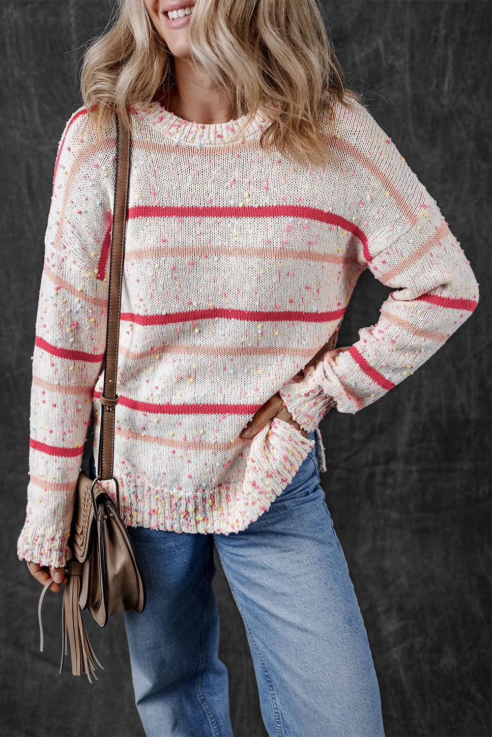 Ruthie Striped Confetti Knit Sweater by Threaded Pear sold by Zulily product image thumbnail 5