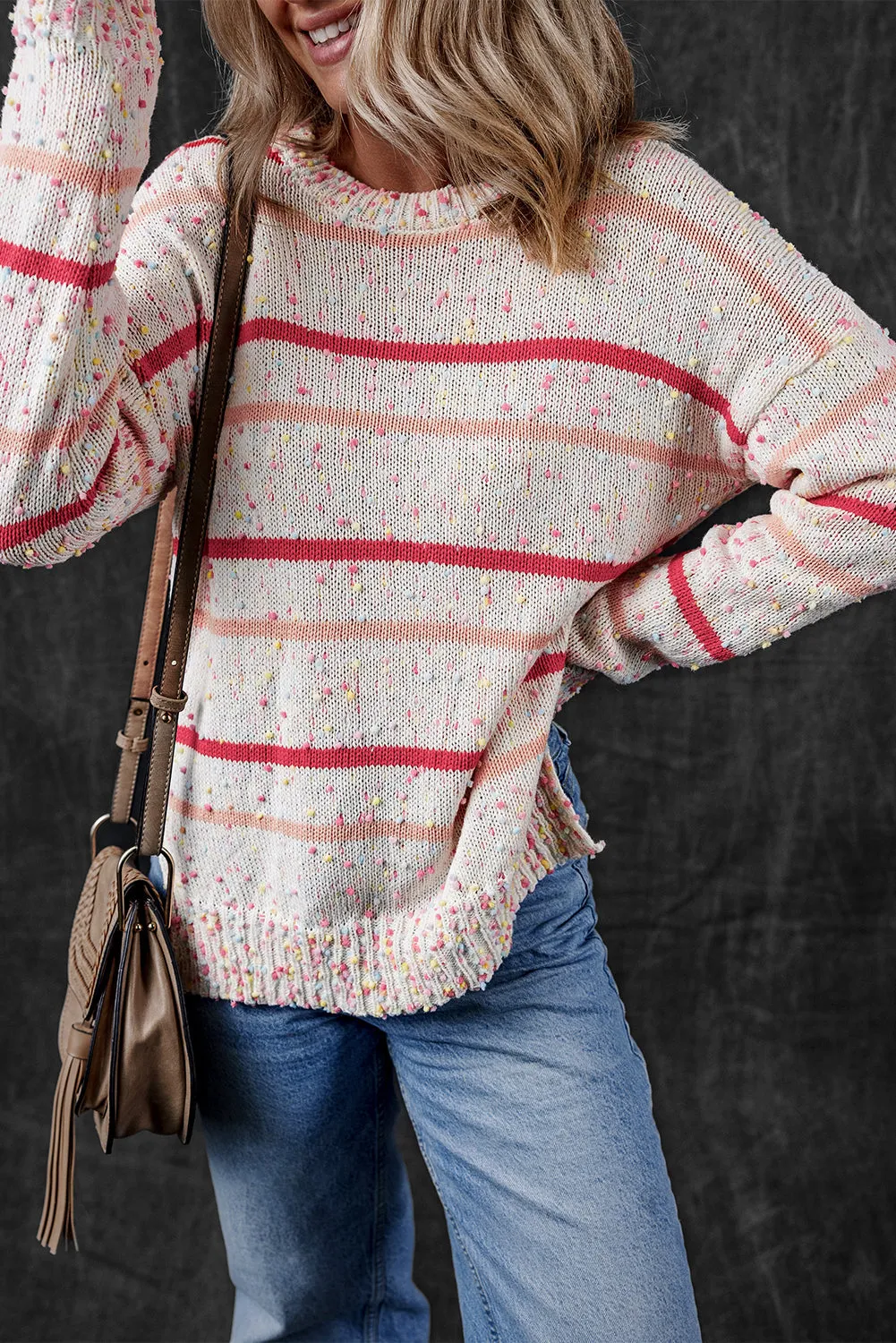 Ruthie Striped Confetti Knit Sweater by Threaded Pear sold by Zulily product image thumbnail 4