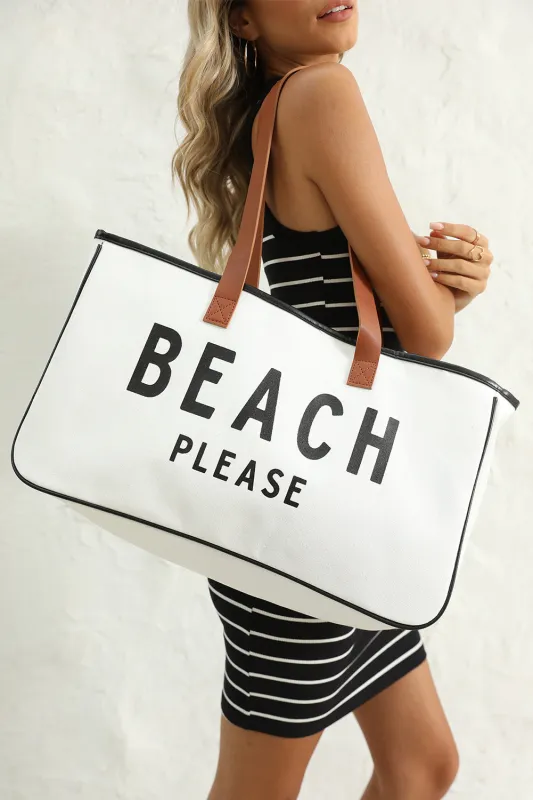 Ryan Beach Please Canvas Tote by Threaded Pear sold by Zulily