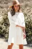 Whitley Floral Lace Patchwork Tiered Mini Dress by Threaded Pear sold by Zulily