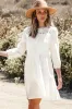 Whitley Floral Lace Patchwork Tiered Mini Dress by Threaded Pear sold by Zulily