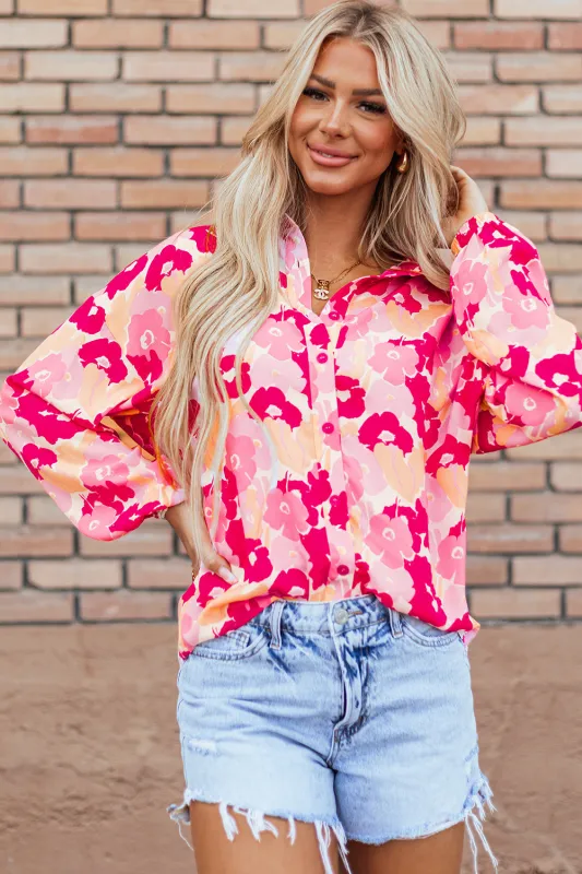 Tessa Floral Buttoned Shirt by Threaded Pear sold by Zulily