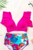 Lauren Ruffled V Neck Swim Top by Threaded Pear sold by Zulily