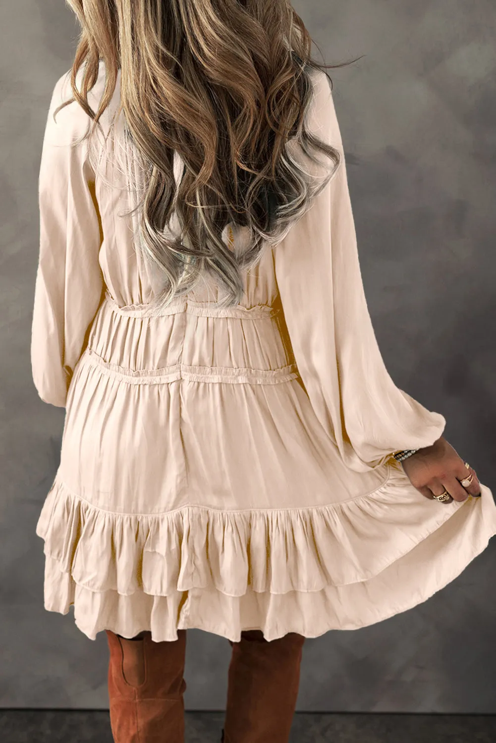 Margaret Tiered Ruffled Dress by Threaded Pear sold by Zulily product image thumbnail 2