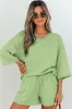 Emmeline Loose V Neck Half Sleeve Tee and Shorts by Threaded Pear sold by Zulily