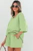Emmeline Loose V Neck Half Sleeve Tee and Shorts by Threaded Pear sold by Zulily