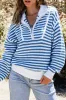 Quinn Stripe Zip Up Collar Sweater by Threaded Pear sold by Zulily