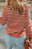 Hannah Striped Print Ribbed Trim Long Sleeve Top by Threaded Pear sold by Zulily