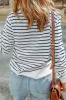 Hannah Striped Print Ribbed Trim Long Sleeve Top by Threaded Pear sold by Zulily