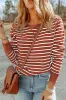 Hannah Striped Print Ribbed Trim Long Sleeve Top by Threaded Pear sold by Zulily