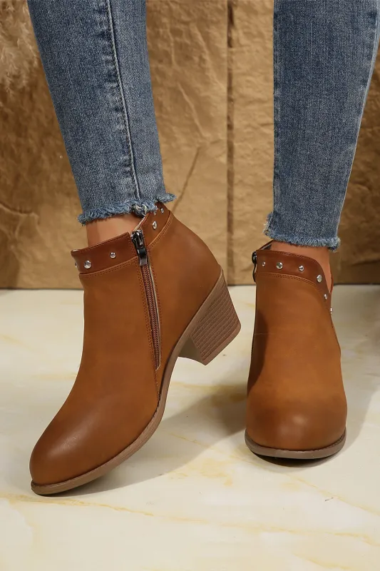Melody Studded Ankle Boots by Threaded Pear sold by Zulily