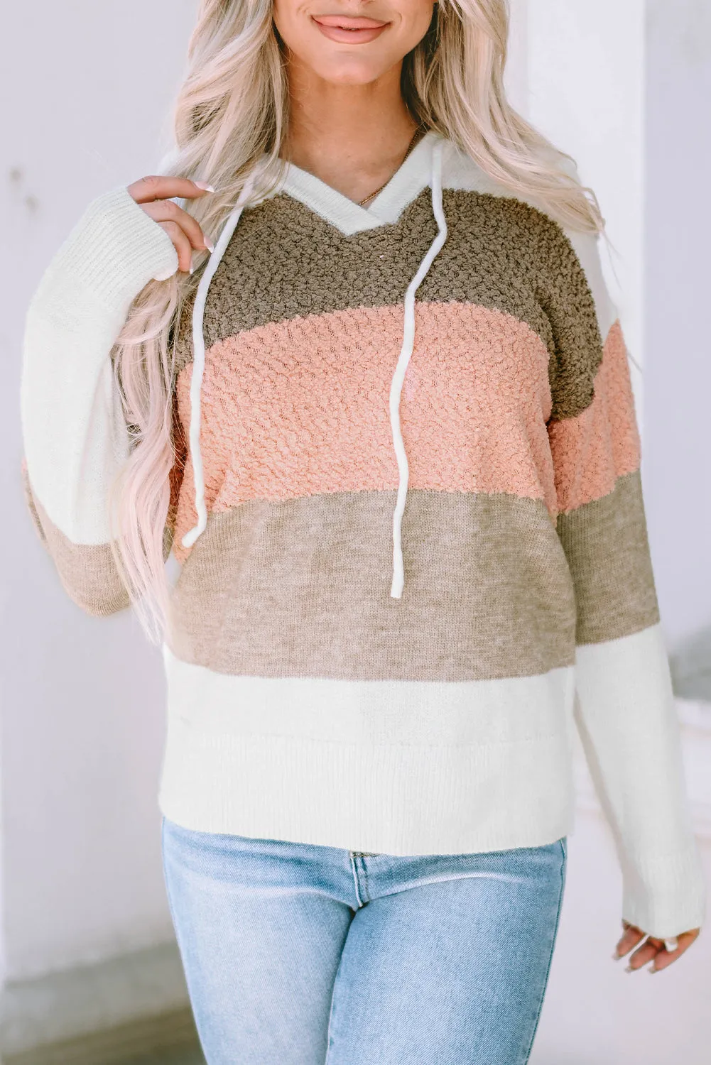 Parker Knitted Drawstring Hooded Sweater by Threaded Pear sold by Zulily