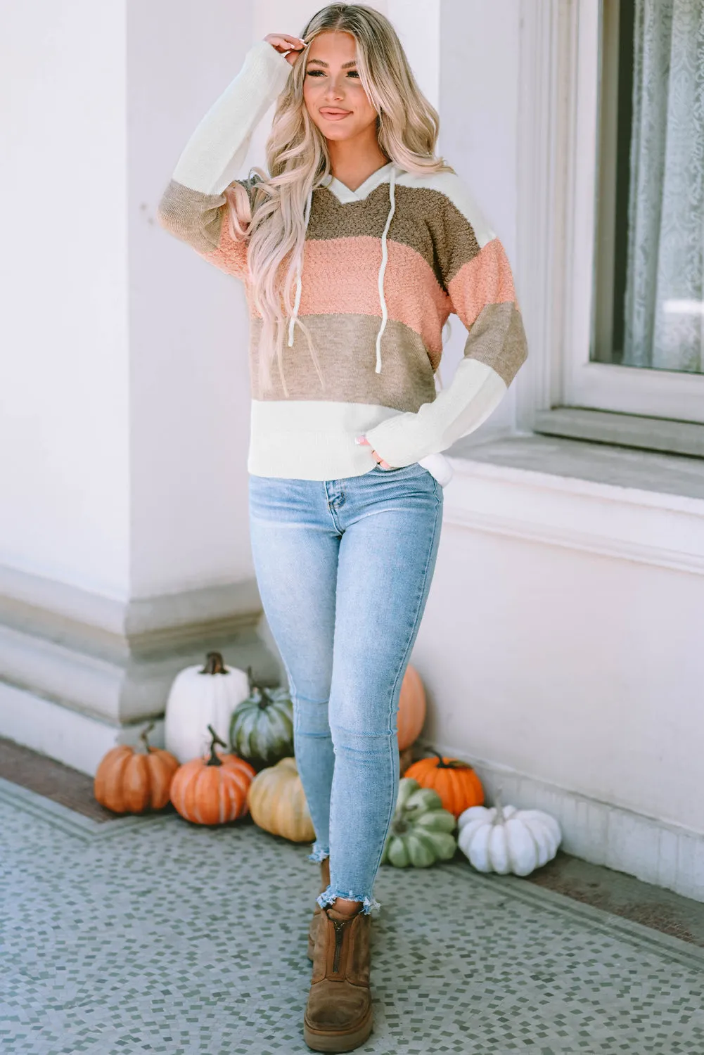 Parker Knitted Drawstring Hooded Sweater by Threaded Pear sold by Zulily product image thumbnail 5